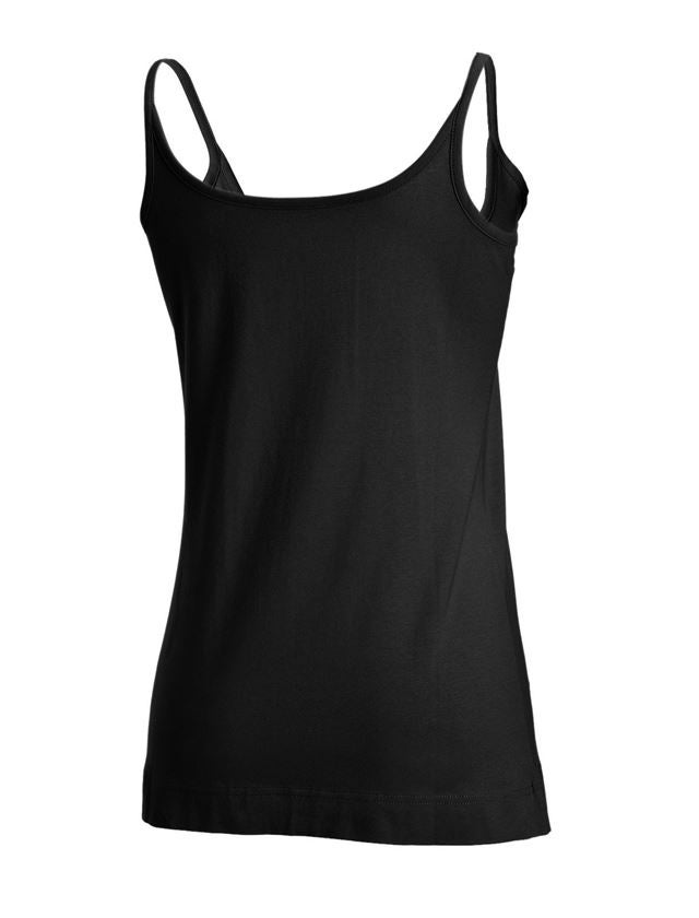 Tričká, pulóvre a košele: Rozstrapkané tričko e.s. cotton stretch, dámske + čierna 1