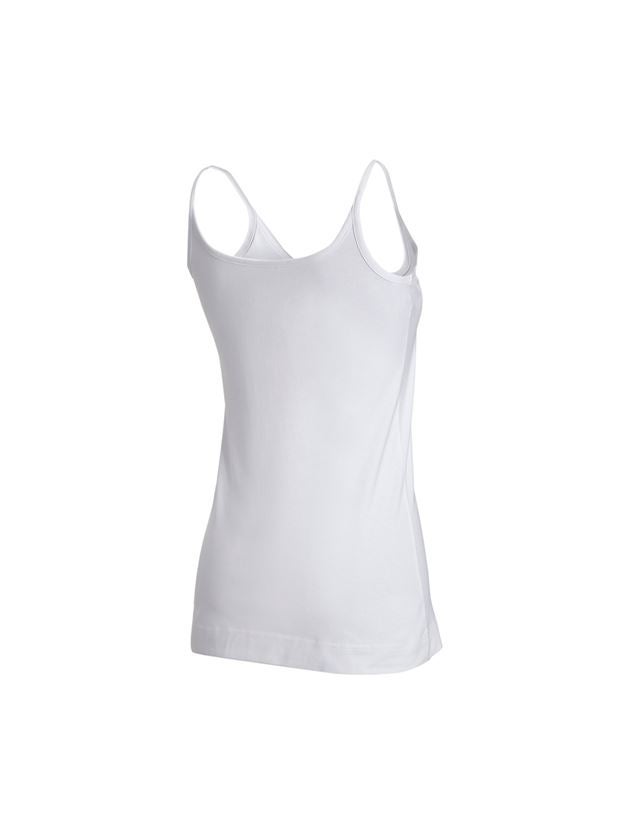 Tričká, pulóvre a košele: Rozstrapkané tričko e.s. cotton stretch, dámske + biela 1