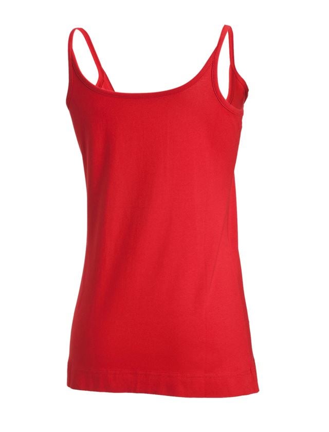 Tričká, pulóvre a košele: Rozstrapkané tričko e.s. cotton stretch, dámske + ohnivá červená 3