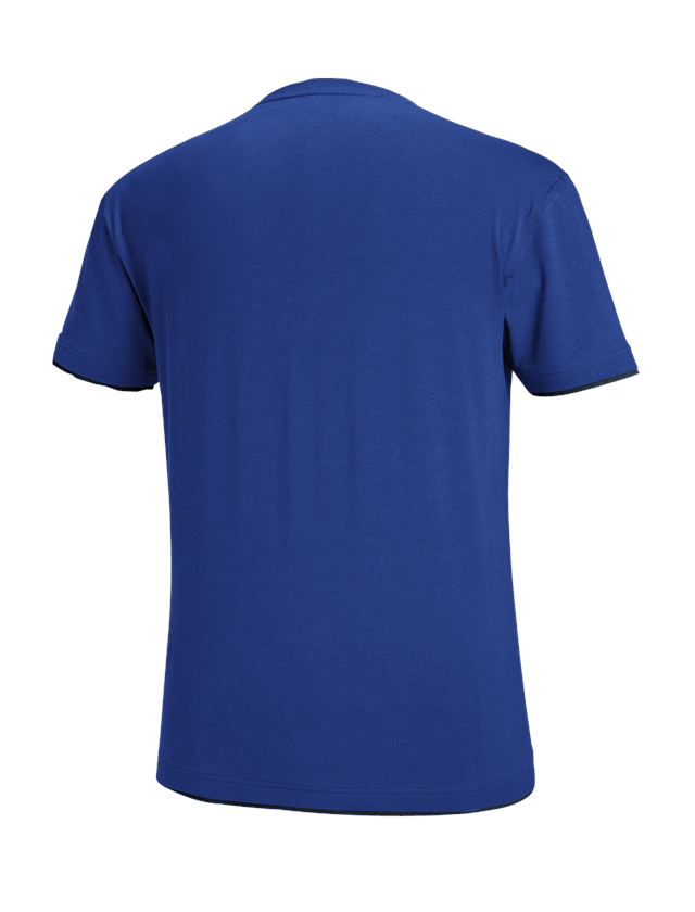 Tričká, pulóvre a košele: Tričko e.s. cotton stretch Layer + nevadzovo modrá/čierna 3