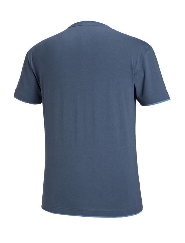 Tričká, pulóvre a košele: Tričko e.s. cotton stretch Layer + pacifická/kobaltová 2