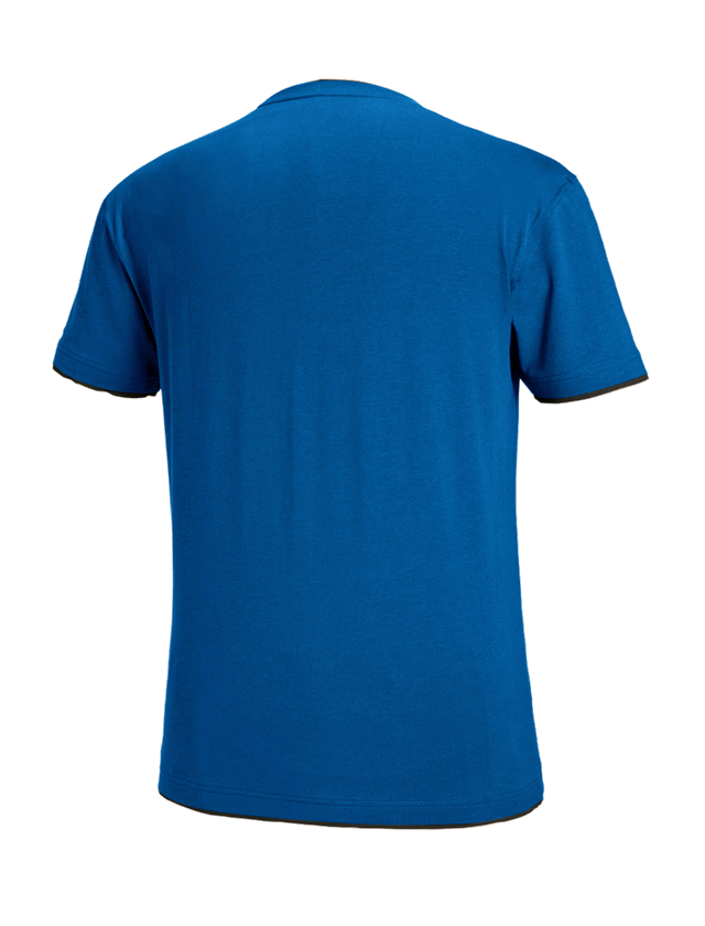 Tričká, pulóvre a košele: Tričko e.s. cotton stretch Layer + enciánová modrá/grafitová 1