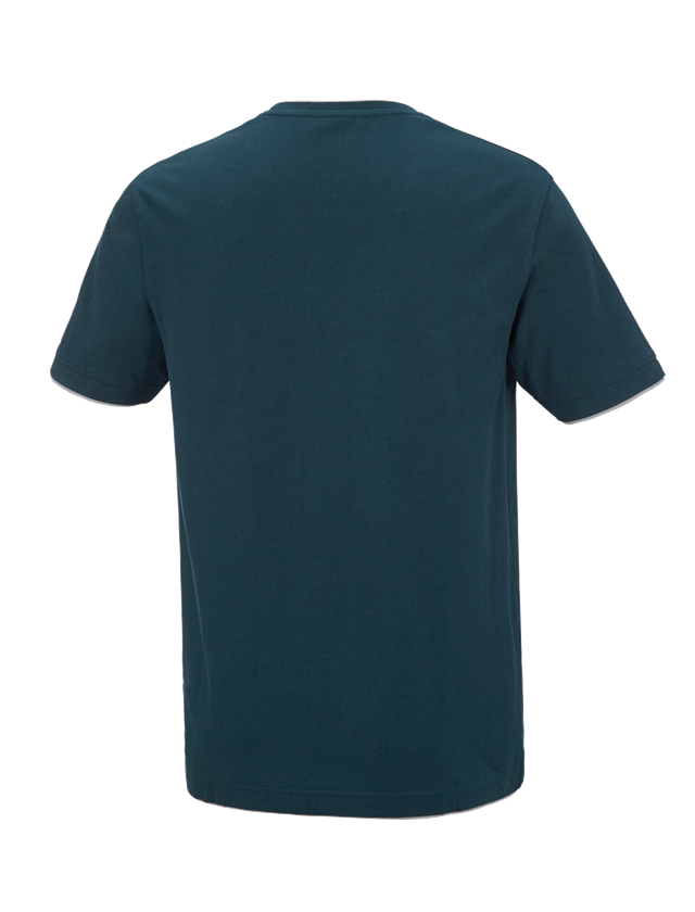 Tričká, pulóvre a košele: Tričko e.s. cotton stretch Layer + morská modrá/platinová 1