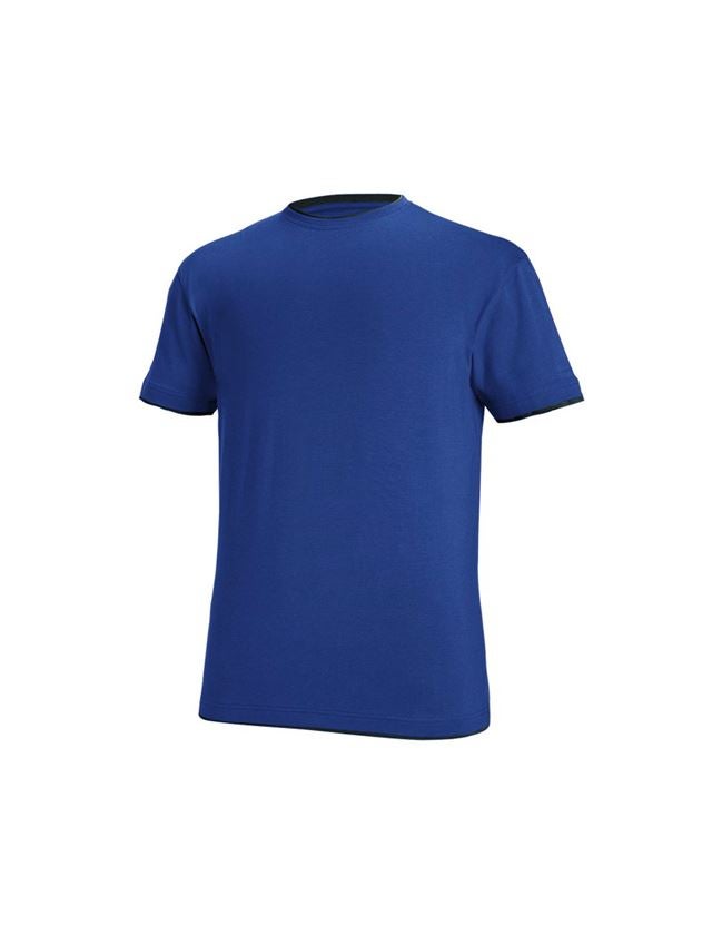 Tričká, pulóvre a košele: Tričko e.s. cotton stretch Layer + nevadzovo modrá/čierna 2