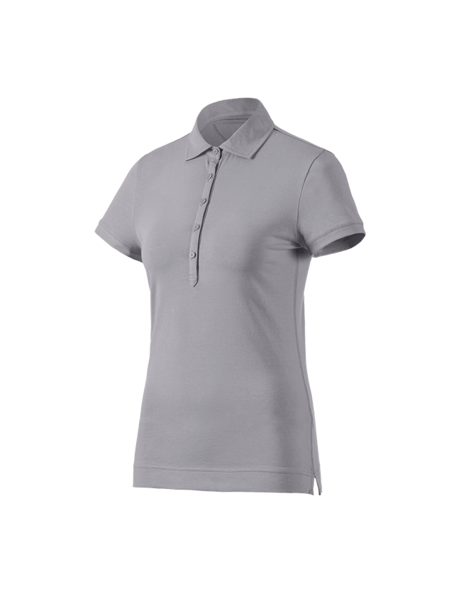 Tričká, pulóvre a košele: Polo tričko e.s. cotton stretch, dámske + platinová