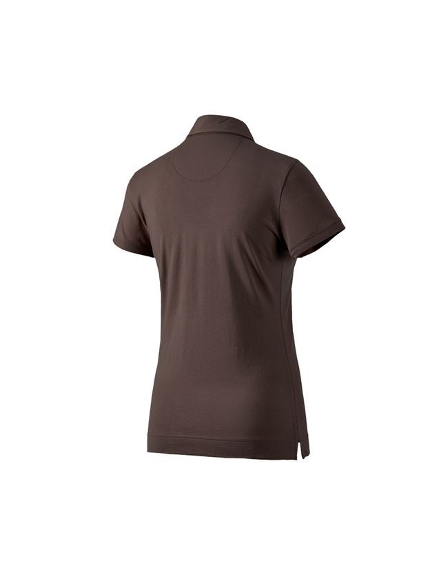 Tričká, pulóvre a košele: Polo tričko e.s. cotton stretch, dámske + gaštanová 1
