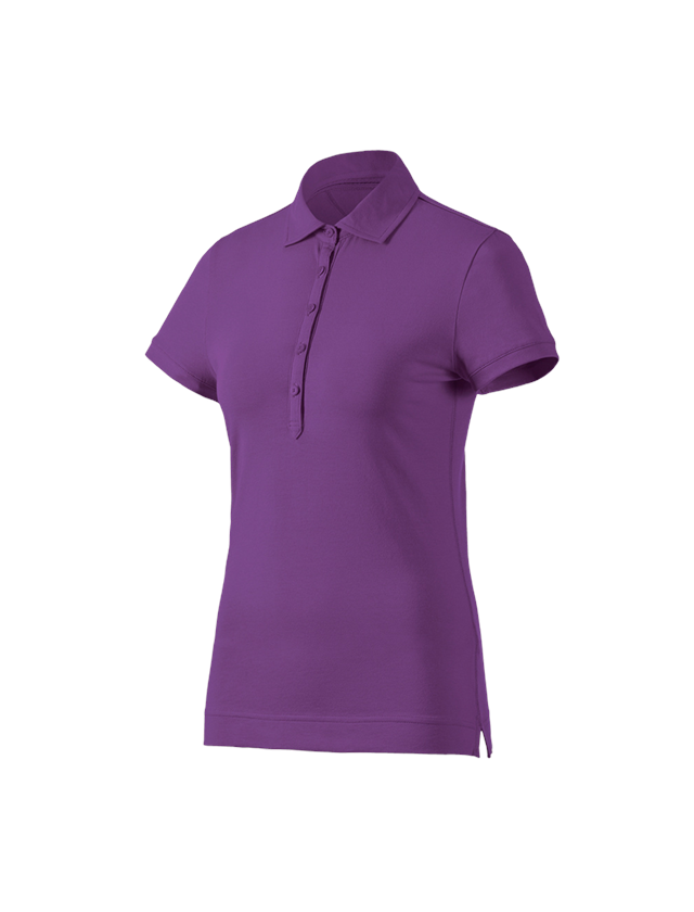Tričká, pulóvre a košele: Polo tričko e.s. cotton stretch, dámske + fialová
