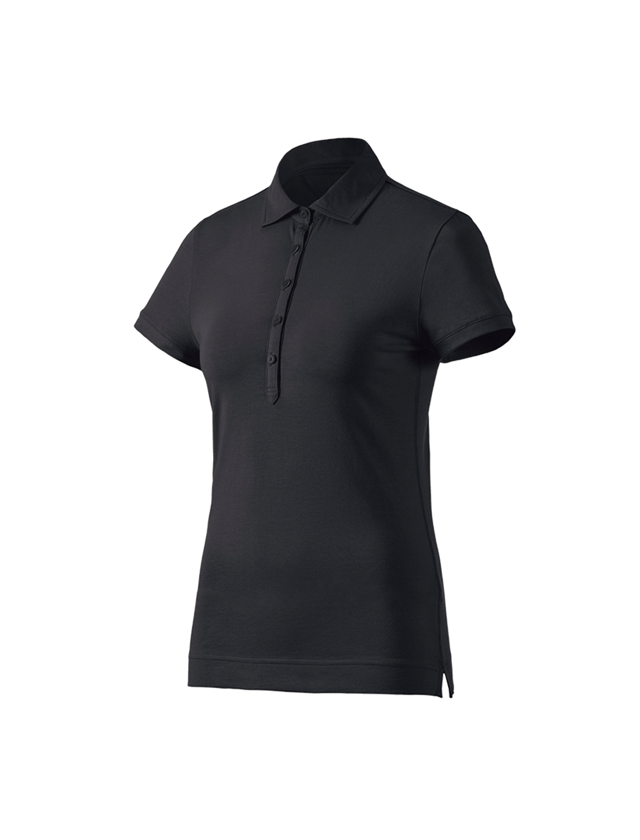 Tričká, pulóvre a košele: Polo tričko e.s. cotton stretch, dámske + čierna