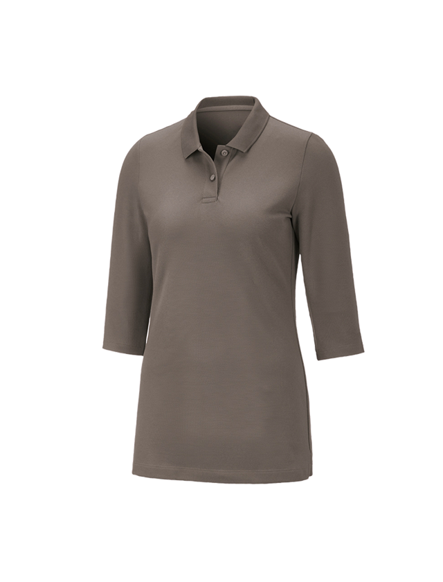 Tričká, pulóvre a košele: Piqué polo tričko e.s. 3/4 rukáv cotton stretch, d + kamenná 2
