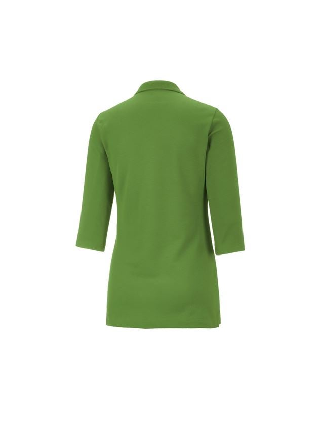 Tričká, pulóvre a košele: Piqué polo tričko e.s. 3/4 rukáv cotton stretch, d + morská zelená 1