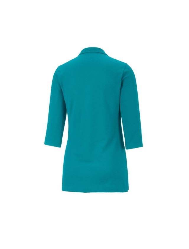 Tričká, pulóvre a košele: Piqué polo tričko e.s. 3/4 rukáv cotton stretch, d + oceán 1