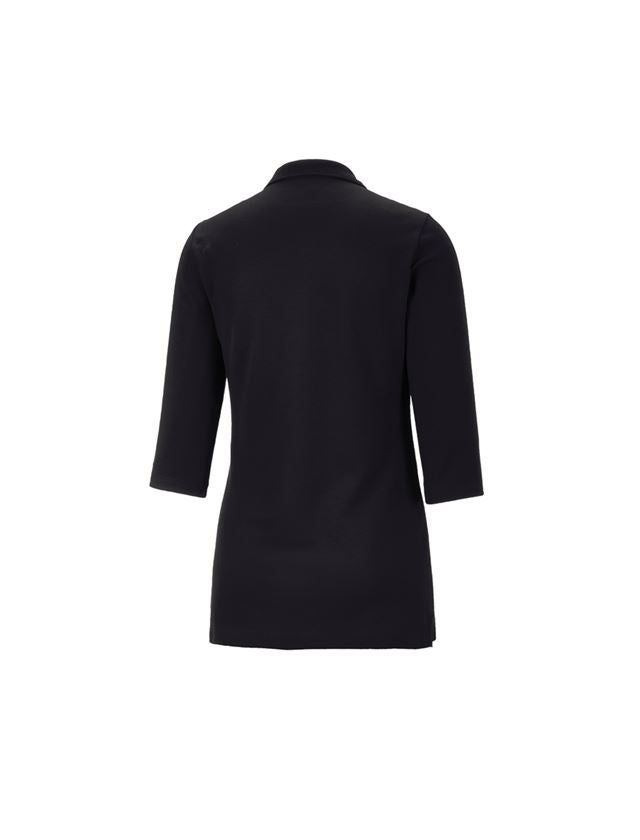 Tričká, pulóvre a košele: Piqué polo tričko e.s. 3/4 rukáv cotton stretch, d + čierna 1