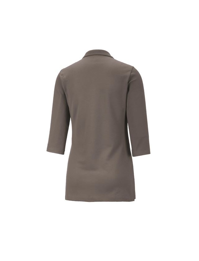 Tričká, pulóvre a košele: Piqué polo tričko e.s. 3/4 rukáv cotton stretch, d + kamenná 3