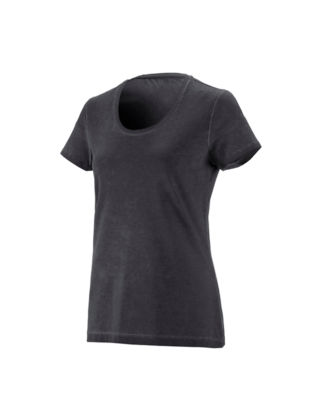 Tričká, pulóvre a košele: Tričko e.s. vintage cotton stretch, dámske + oxidová čierna vintage 2