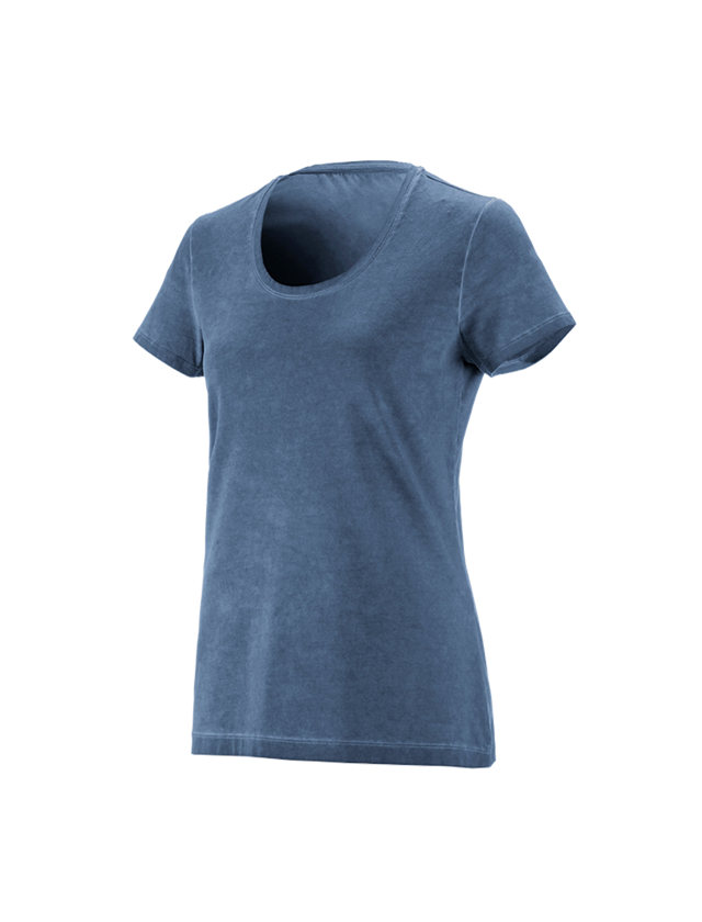 Tričká, pulóvre a košele: Tričko e.s. vintage cotton stretch, dámske + starožitná modrá vintage 3
