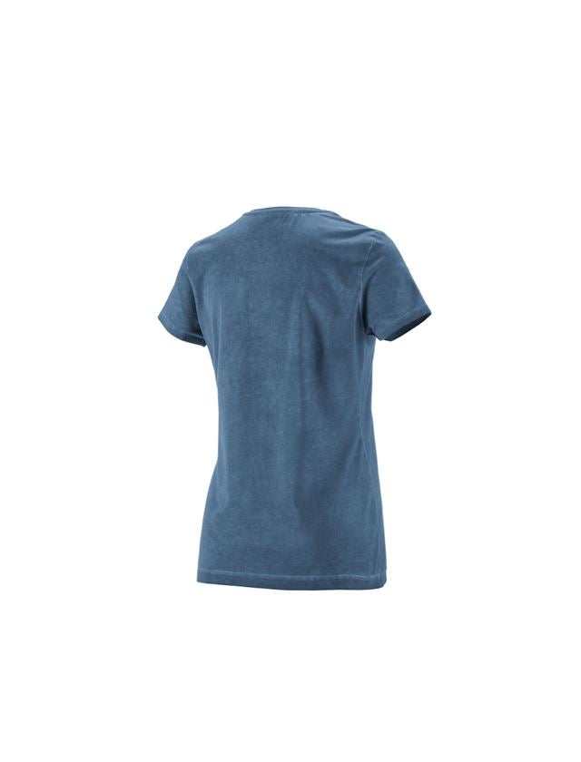 Tričká, pulóvre a košele: Tričko e.s. vintage cotton stretch, dámske + starožitná modrá vintage 4