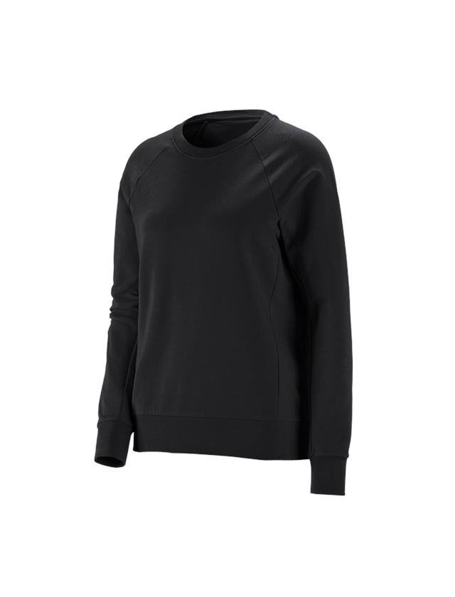 Tričká, pulóvre a košele: Mikina e.s. cotton stretch, dámska + čierna