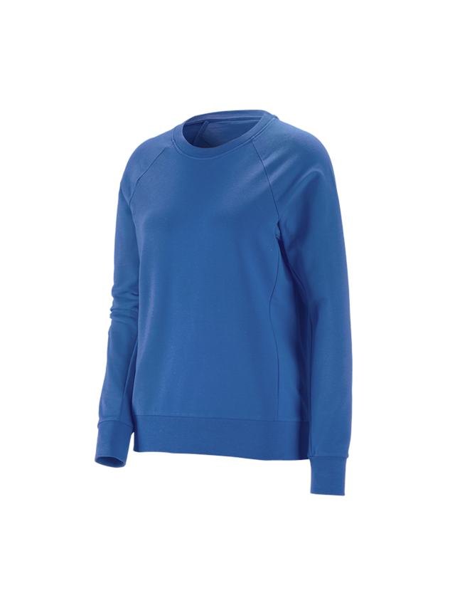 Tričká, pulóvre a košele: Mikina e.s. cotton stretch, dámska + enciánová modrá