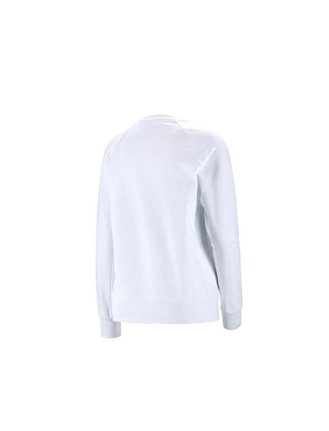 Tričká, pulóvre a košele: Mikina e.s. cotton stretch, dámska + biela 1