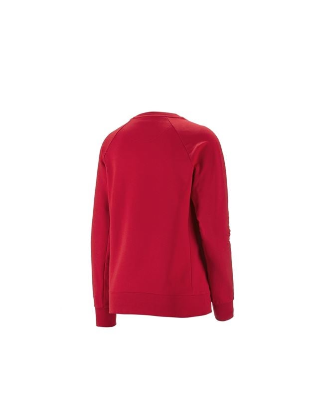 Tričká, pulóvre a košele: Mikina e.s. cotton stretch, dámska + ohnivá červená 1