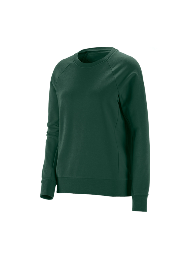 Tričká, pulóvre a košele: Mikina e.s. cotton stretch, dámska + zelená
