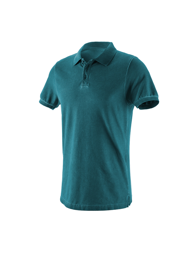Tričká, pulóvre a košele: Polo tričko e.s. vintage cotton stretch + tmavá azúrová vintage 2