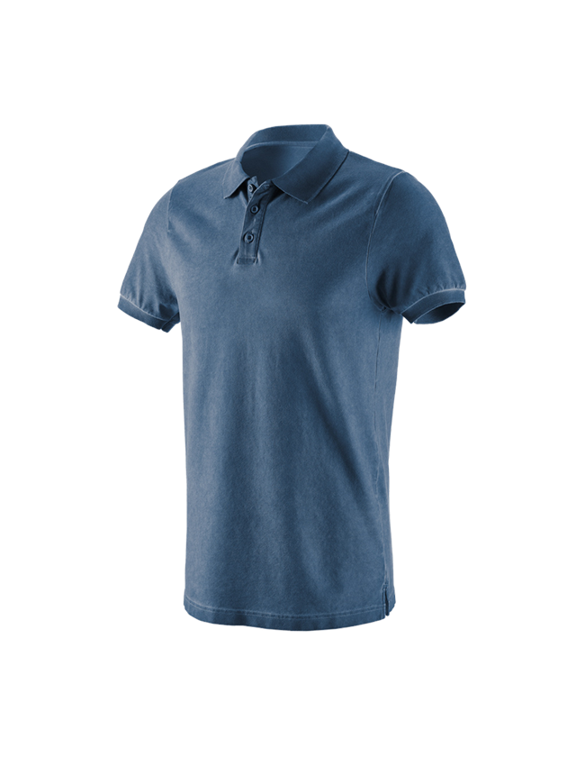 Stolár: Polo tričko e.s. vintage cotton stretch + starožitná modrá vintage 4