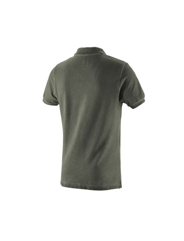 Tričká, pulóvre a košele: Polo tričko e.s. vintage cotton stretch + maskáčová zelená vintage 3