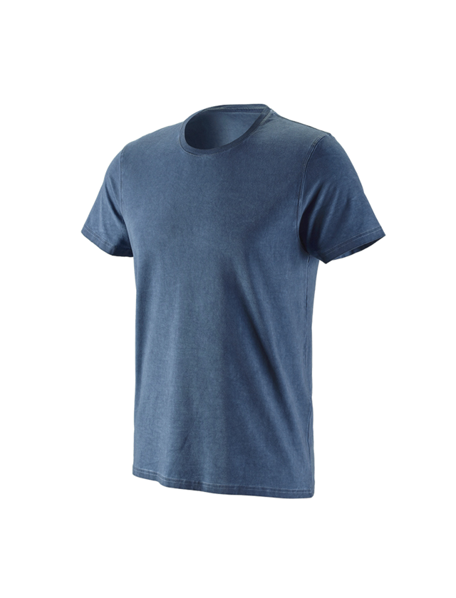 Tričká, pulóvre a košele: e.s. Tričko vintage cotton stretch + starožitná modrá vintage 3
