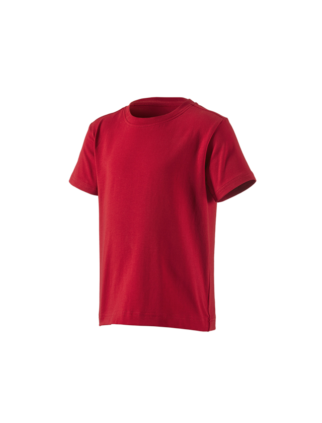 Tričká, pulóvre a košele: Tričko e.s. cotton stretch, detské + ohnivá červená