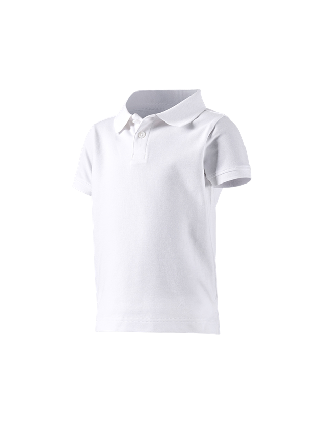 Tričká, pulóvre a košele: Polo tričko e.s. cotton stretch, detské + biela