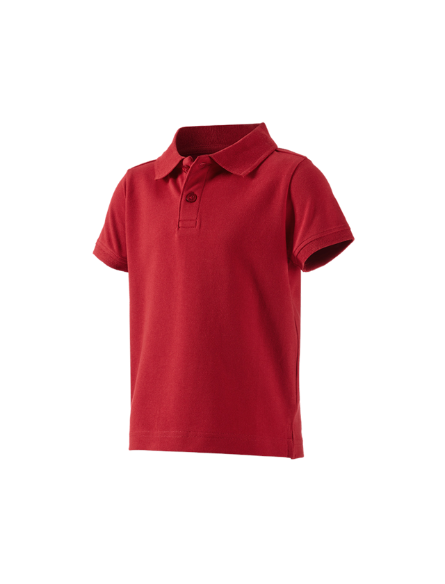 Tričká, pulóvre a košele: Polo tričko e.s. cotton stretch, detské + ohnivá červená