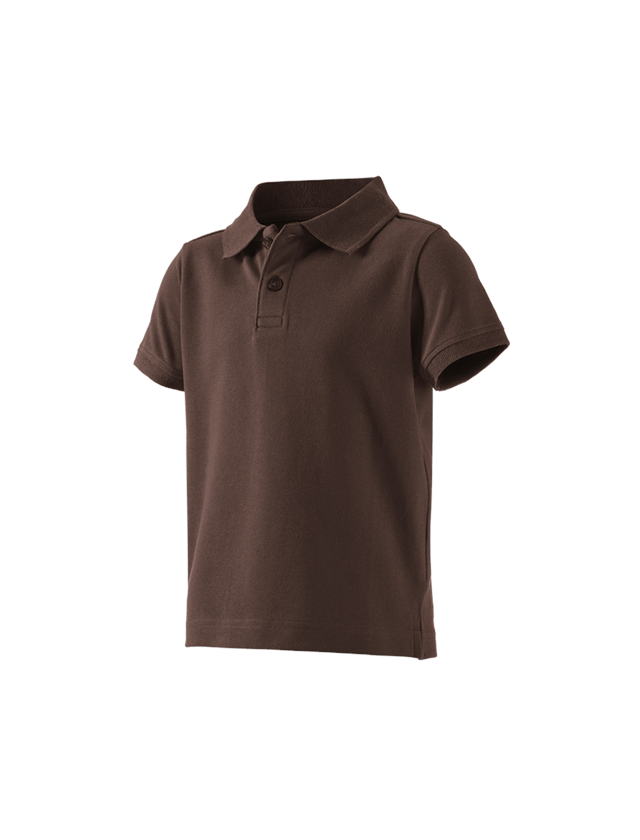 Tričká, pulóvre a košele: Polo tričko e.s. cotton stretch, detské + gaštanová 1