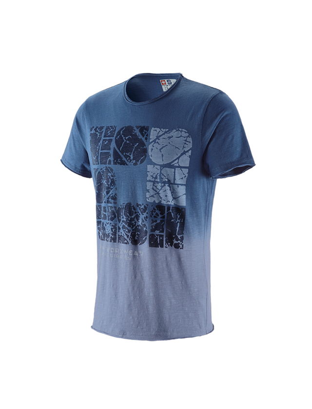 Tričká, pulóvre a košele: Tričko e.s. denim workwear + starožitná modrá vintage