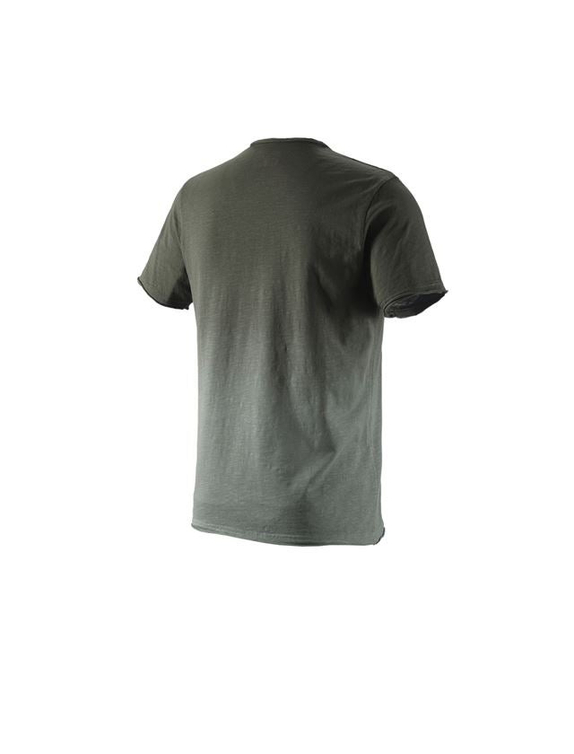 Tričká, pulóvre a košele: Tričko e.s. denim workwear + maskáčová zelená vintage 1