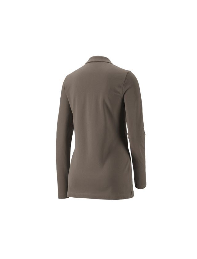 Tričká, pulóvre a košele: Tričko dlhým ruká. e.s. Piqué-Polo cotton stretch + kamenná 1
