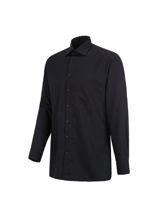 Tričká, pulóvre a košele: Obchodná košeľa e.s.comfort, dlhý rukáv + čierna