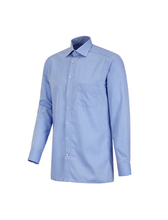 Tričká, pulóvre a košele: Obchodná košeľa e.s.comfort, dlhý rukáv + svetlomodrá melanž 2
