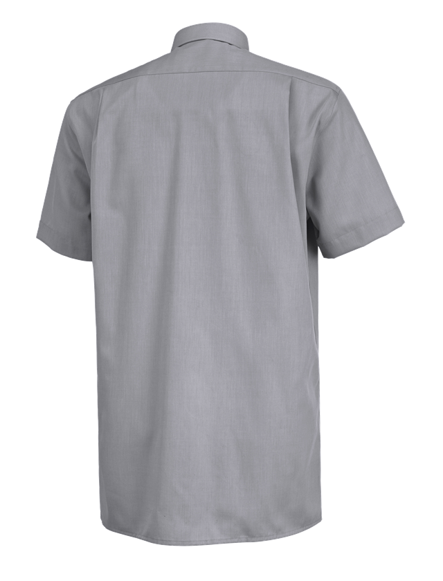Tričká, pulóvre a košele: Obchodná košeľa e.s.comfort, krátky rukáv + sivá melanž 1