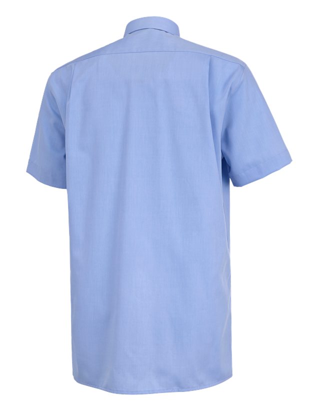 Tričká, pulóvre a košele: Obchodná košeľa e.s.comfort, krátky rukáv + svetlomodrá melanž 1