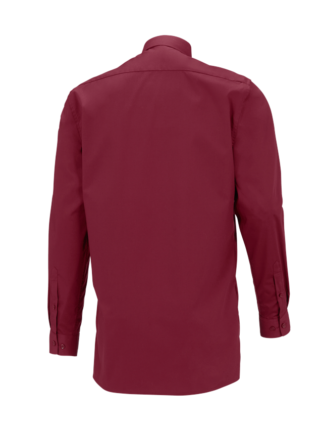 Tričká, pulóvre a košele: Servisná košeľa e.s. s dlhým rukávom + rubínová 1