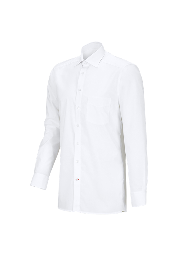Tričká, pulóvre a košele: Servisná košeľa e.s. s dlhým rukávom + biela