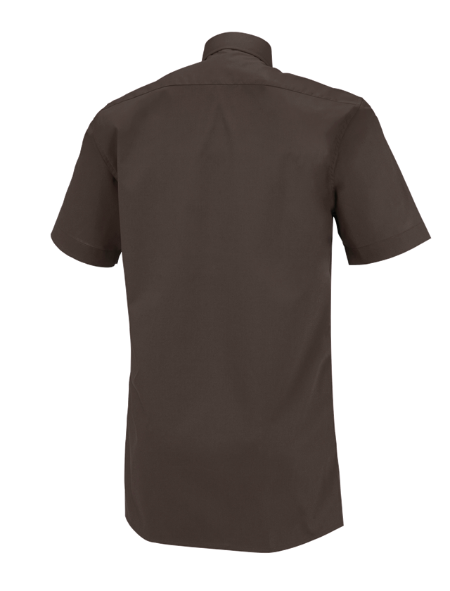 Tričká, pulóvre a košele: Servisná košeľa e.s., krátky rukáv + gaštanová 1