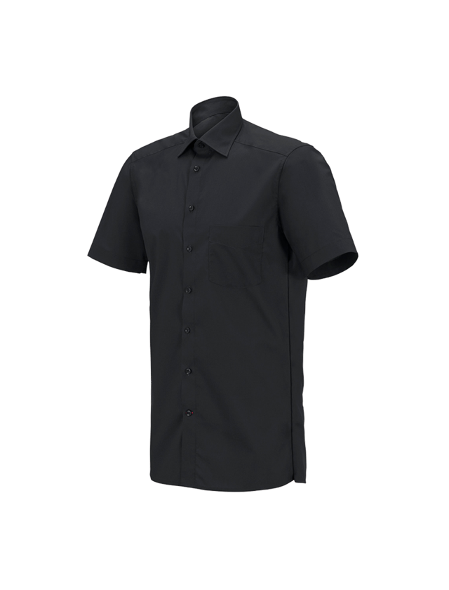 Tričká, pulóvre a košele: Servisná košeľa e.s., krátky rukáv + čierna