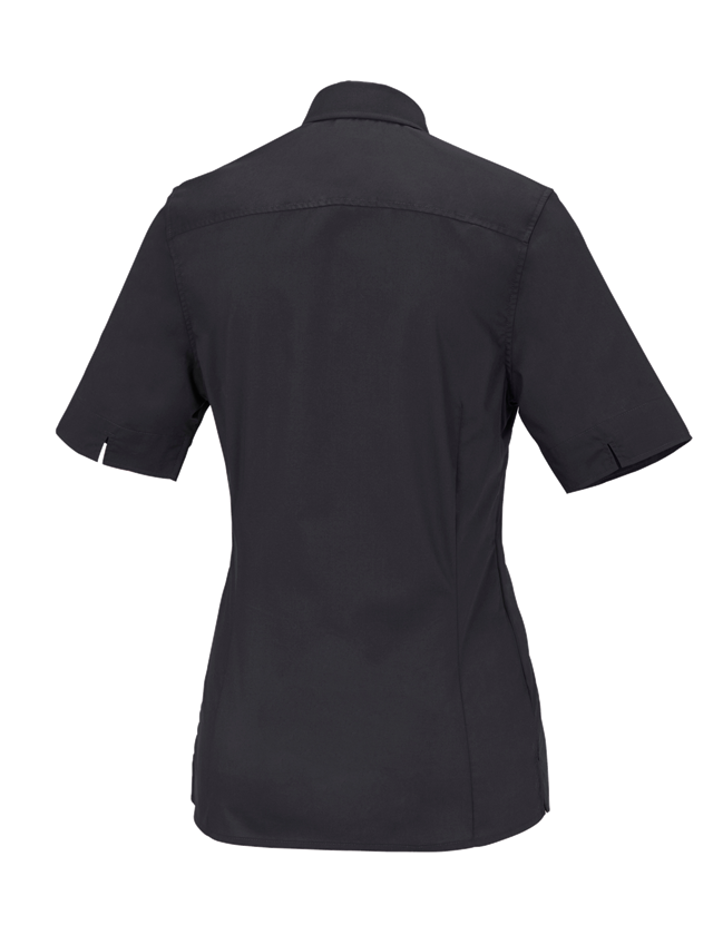 Tričká, pulóvre a košele: Obchodná blúza e.s.comfort, krátky rukáv + čierna 1