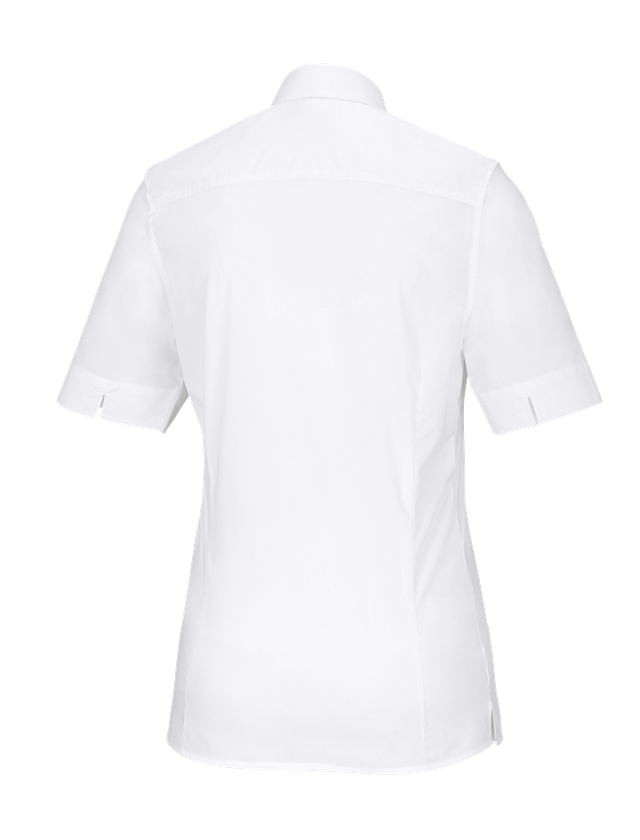 Tričká, pulóvre a košele: Obchodná blúza e.s.comfort, krátky rukáv + biela 1