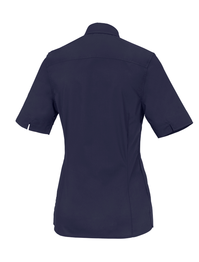 Tričká, pulóvre a košele: Obchodná blúza e.s.comfort, krátky rukáv + tmavomodrá 1