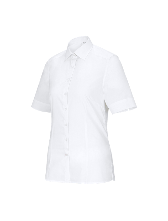 Tričká, pulóvre a košele: Obchodná blúza e.s.comfort, krátky rukáv + biela