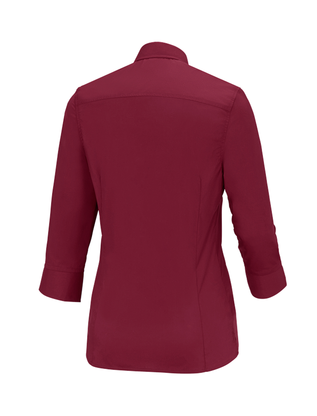 Tričká, pulóvre a košele: Obchodná blúza e.s.comfort, 3/4 rukáv + rubínová 1