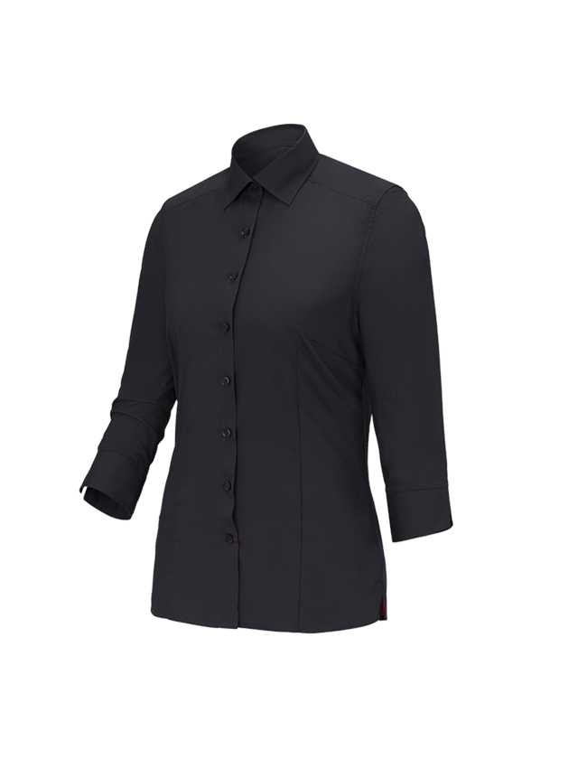 Tričká, pulóvre a košele: Obchodná blúza e.s.comfort, 3/4 rukáv + čierna